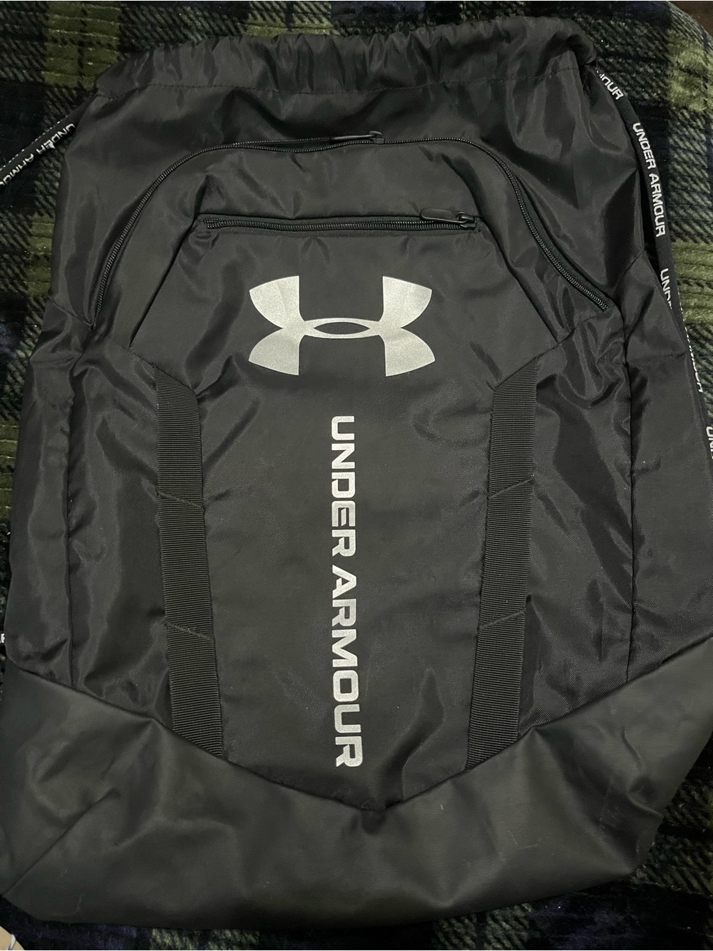 Under Armour Black Backpack with Silver Logo